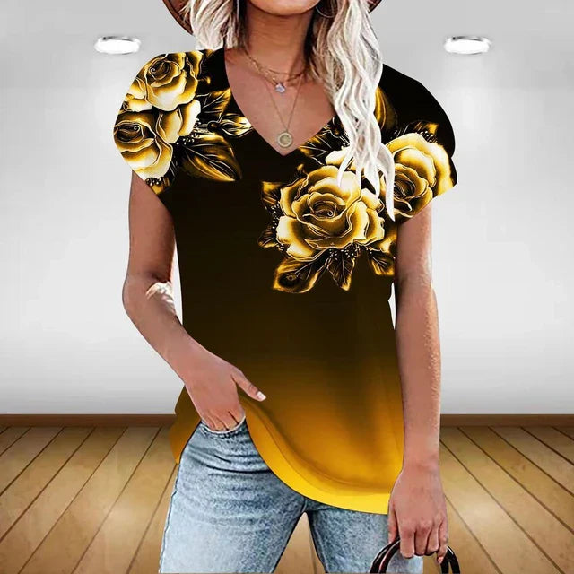 Vit Dam Blus Lätt Bomull Elegant Stil-3