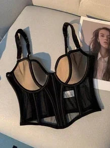 Variant image for Festtoppar Dam Enkel Bustier Topp Bomullspolyester-5