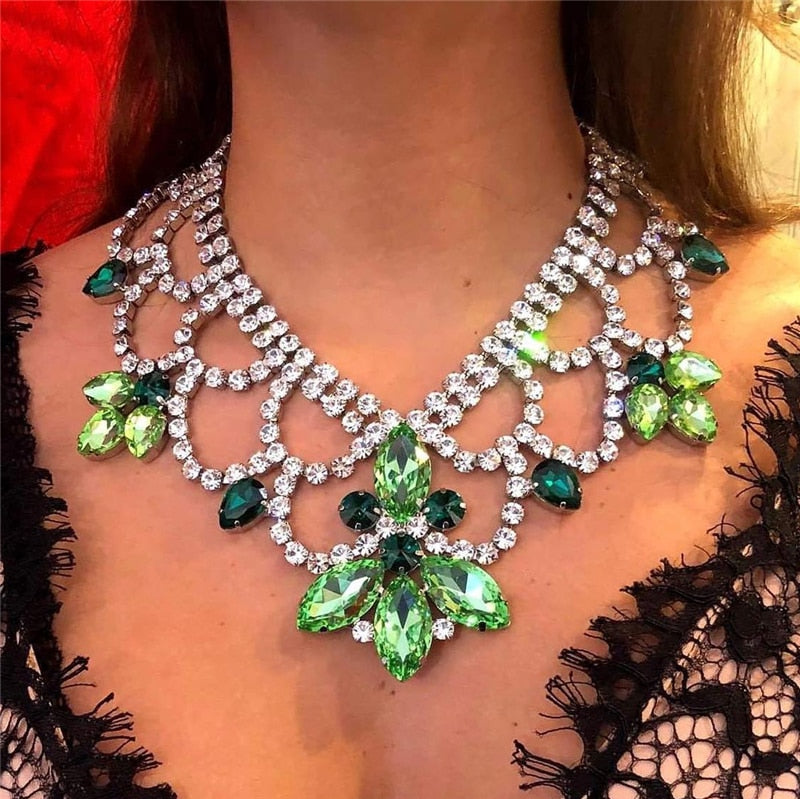 Variant image for Kvinnors Smyckeset Halsband och Örhängen Koppar med Strass-8