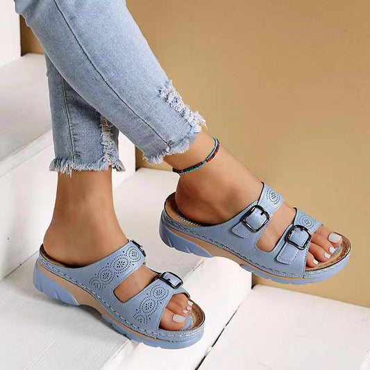 Kvinnors Sandaler Justerbara Syntetiskt LĂ€der 1