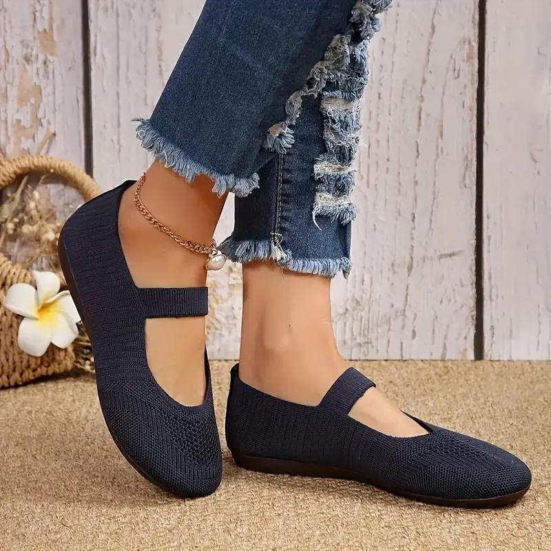 Kvinnors Slip-On Skor Sportig Högkvalitativ Duk-4