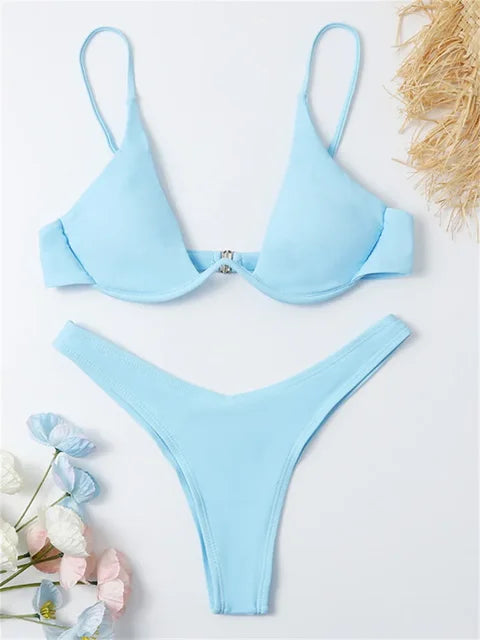 Variant image for Dam Bikini Set Push-Up BH Tanga Polyester-10