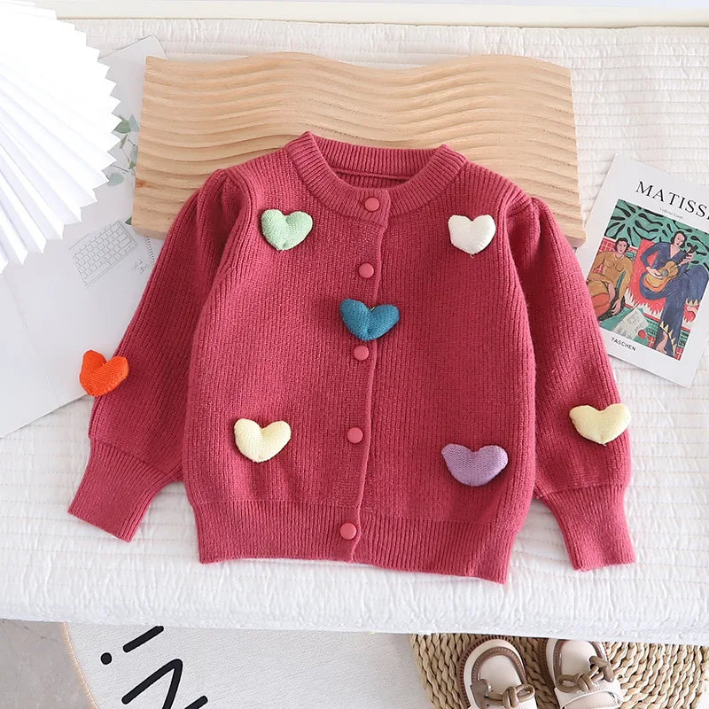 Variant image for Flickors Kofta 3D Hjärta Mjuk Fiber-15