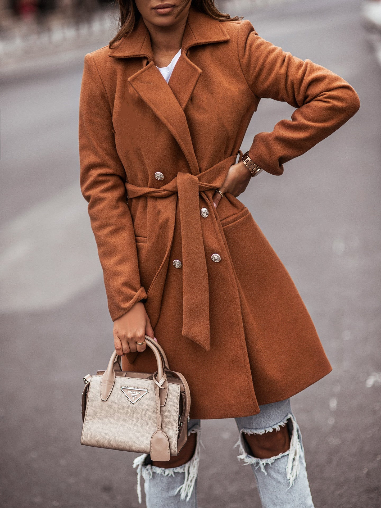 Dam Vinterjacka Vattenavvisande Modern Polyester-2