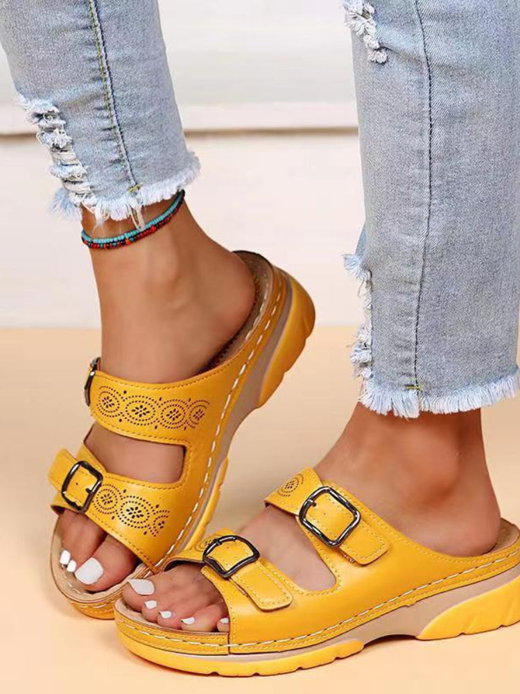 Kvinnors Sandaler Justerbara Syntetiskt Läder 9