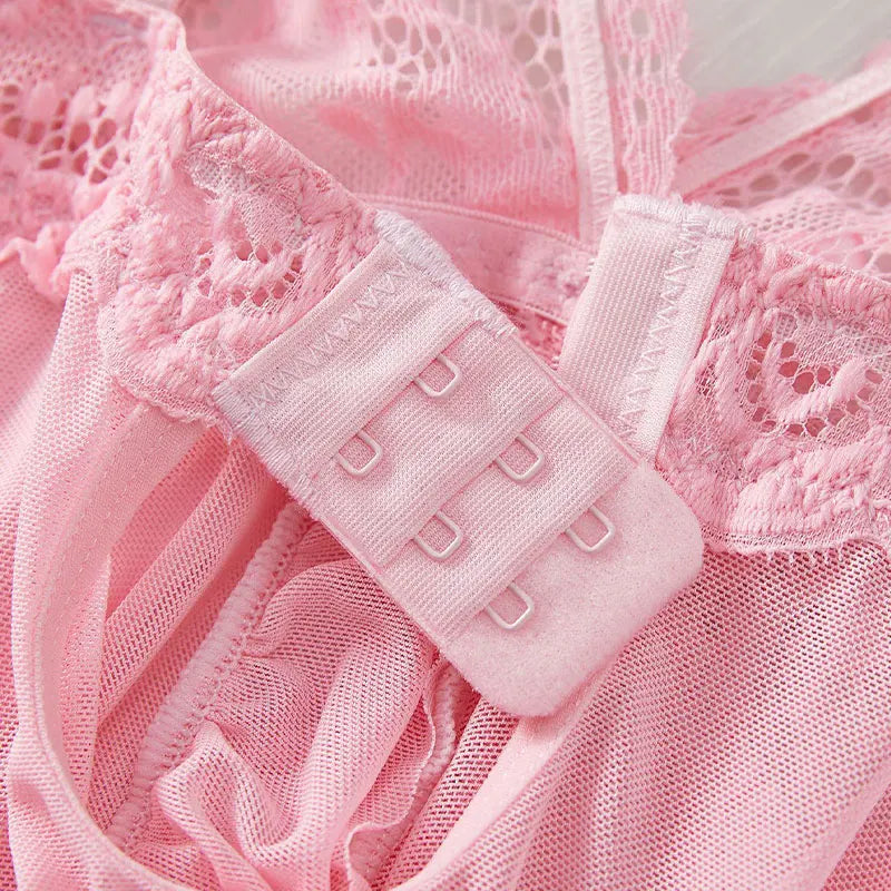 Dam Nattklänning V-ringning Spetsdetaljer Polyester Spandex-5