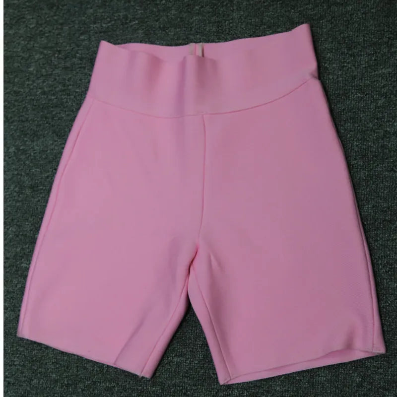 Träningsshorts Dam Midjehöga Polyester Bekväm Design-4