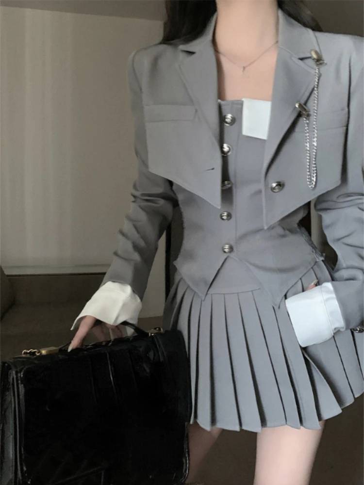 Dam A-Line Kjolset Elegant Polyester-5
