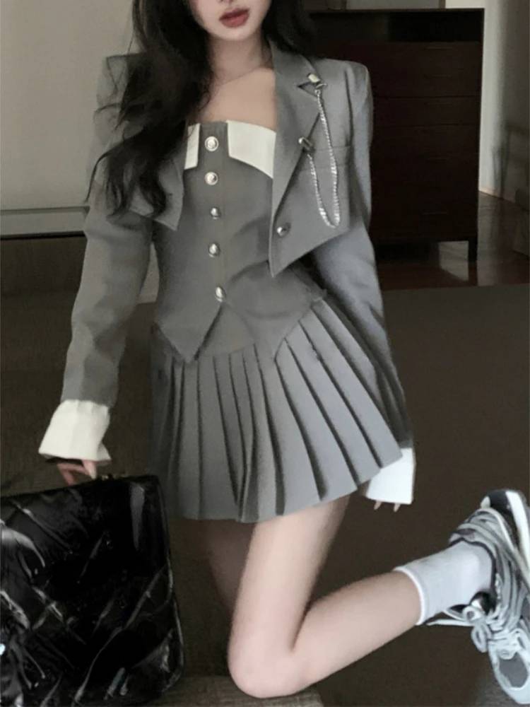 Dam A-Line Kjolset Elegant Polyester-2