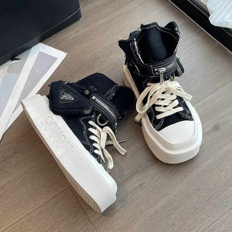 Variant image for Kvinnors Sneakers Denim Snörning Hållbar Canvas-7