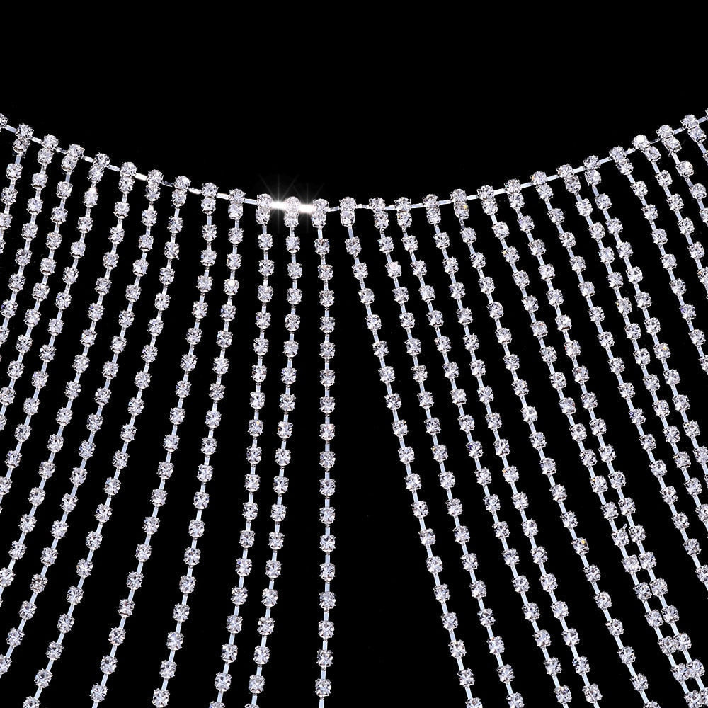 Kvinnors Kroppsmycken Elegant Koppar med Strass-2