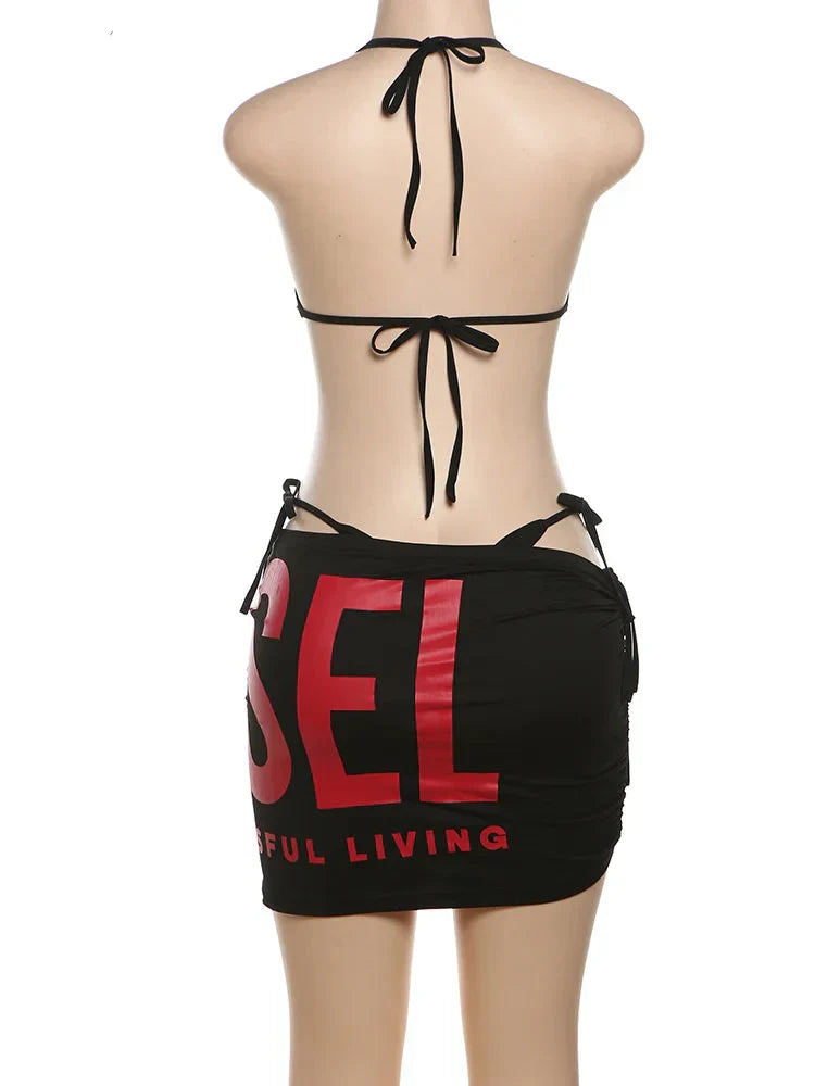 Dam Rockuppsättning Slående Design Spandex Polyester-6