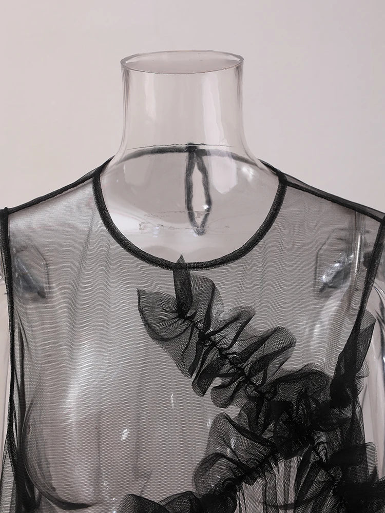 Dam Klänning Midi Enkel Design Bomullspolyester-5