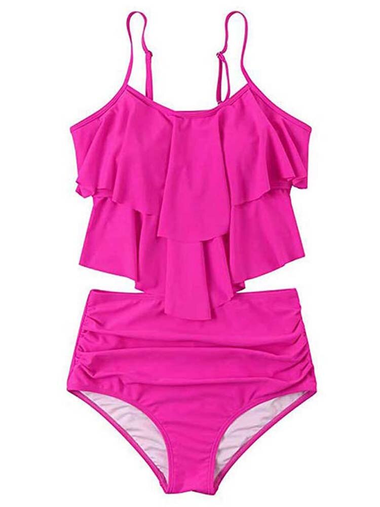 Dam Hög Midja Bikini Vattenavvisande Material 9