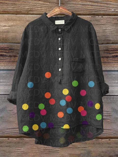 Vit Dam Blus Elegant Lätt Polyester-4