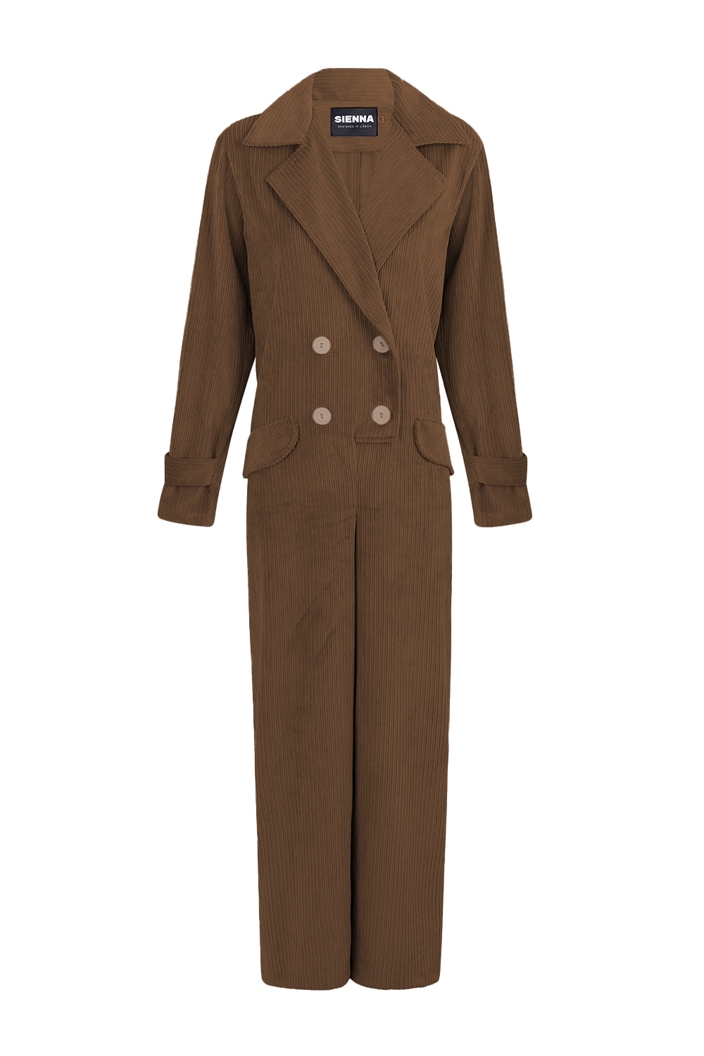 Dam Overall Blazer Byxor Polyester Elegant Design Komfortabel Passform-2