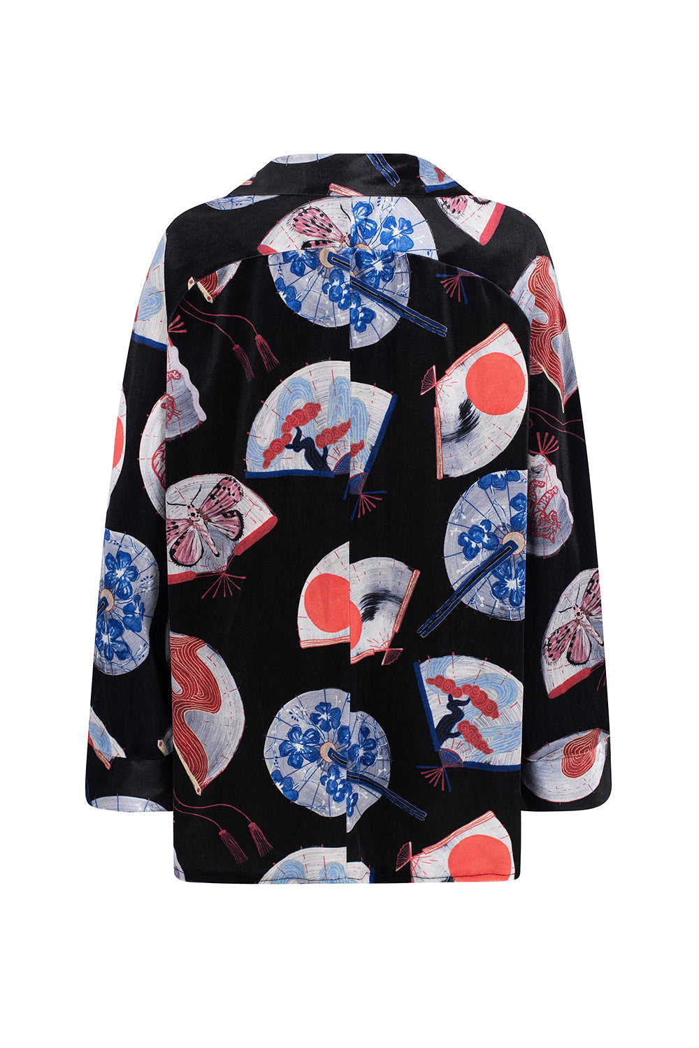 Herrskjorta Lång Ärme Krage Sammet 80% Polyester 20% Nylon-5