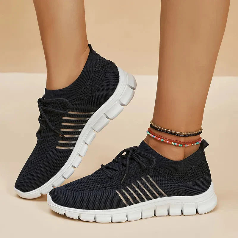 Kvinnors Ortopediska Sneakers Vandringsbruk Syntetmaterial-1