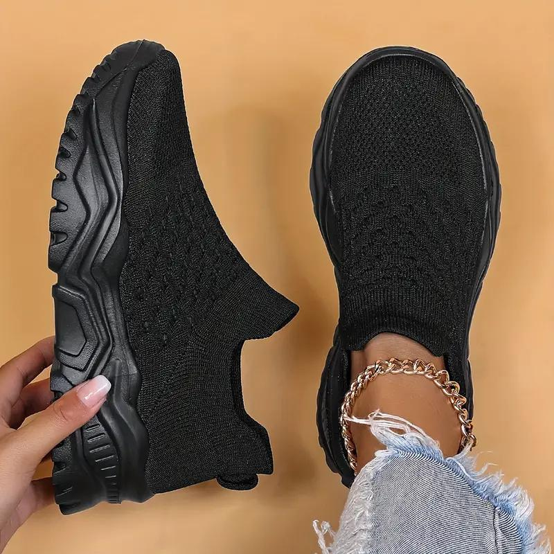 Kvinnors Slip-On Sneakers i Mjukt Material – Komfortabla Skor med Anatomiskt Fotvalv, Normal Passform, Storlekar 35-44 8