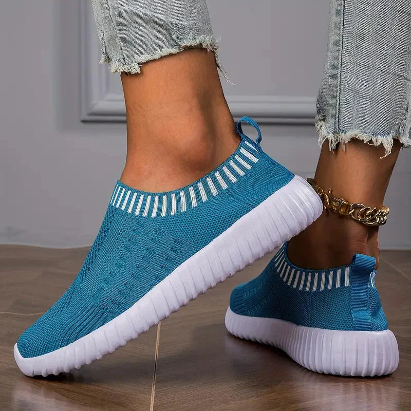 Kvinnors Sneakers Ortopediska Polyester för Vandringsaktiviteter-3