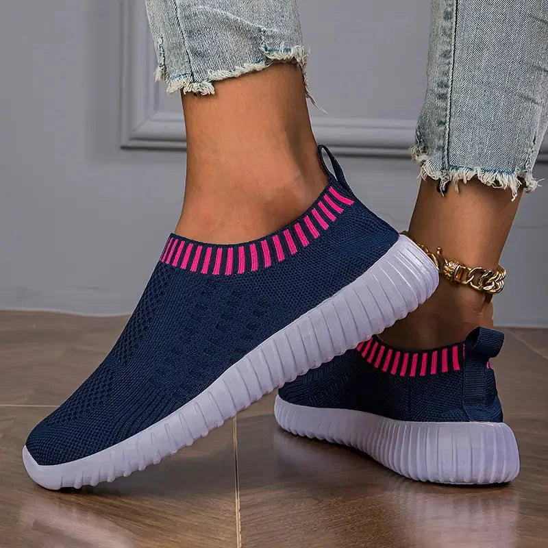 Kvinnors Sneakers Ortopediska Polyester för Vandringsaktiviteter-4