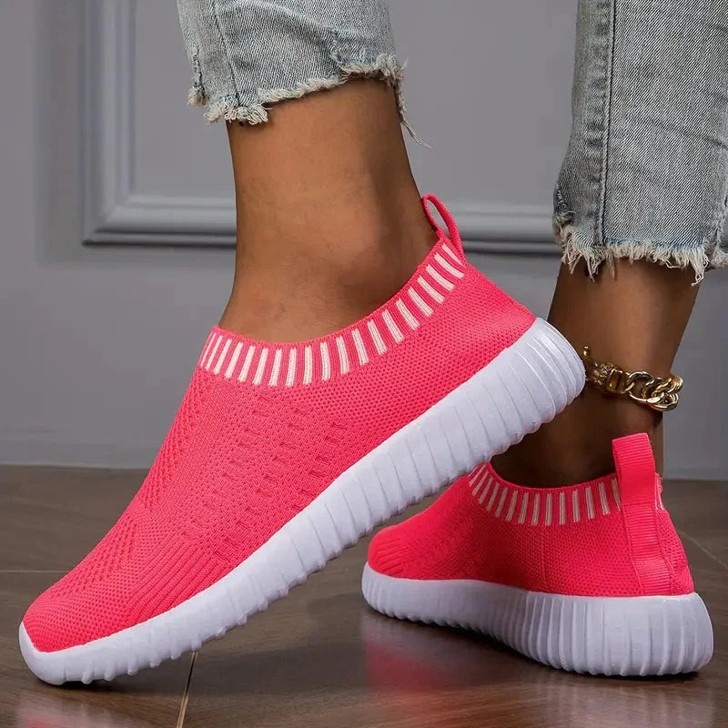 Kvinnors Sneakers Ortopediska Polyester för Vandringsaktiviteter-5