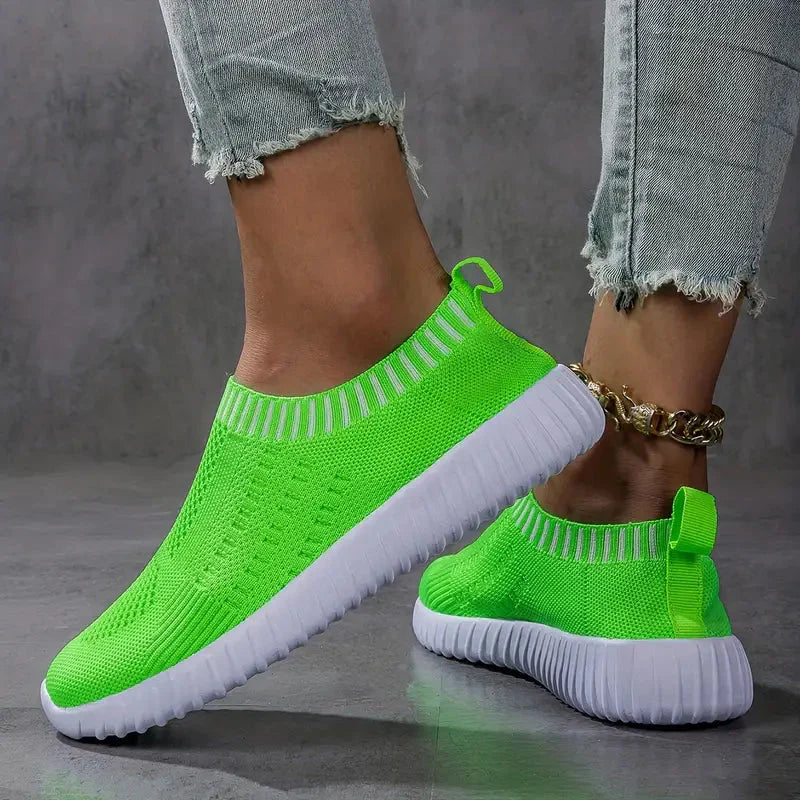 Kvinnors Sneakers Ortopediska Polyester för Vandringsaktiviteter-6