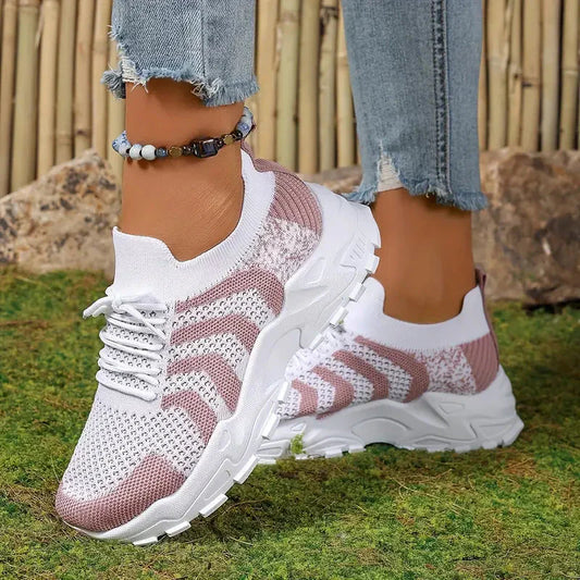 Dam Sneakers Sportig Mesh Design Polyester-1