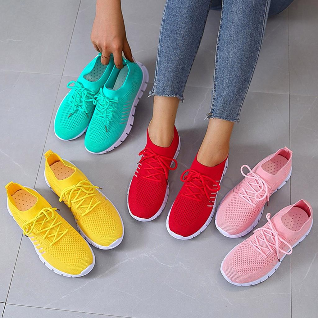 Dam Sneakers Ortopediska Sportskor Nätmaterial med Gel-Sula-6