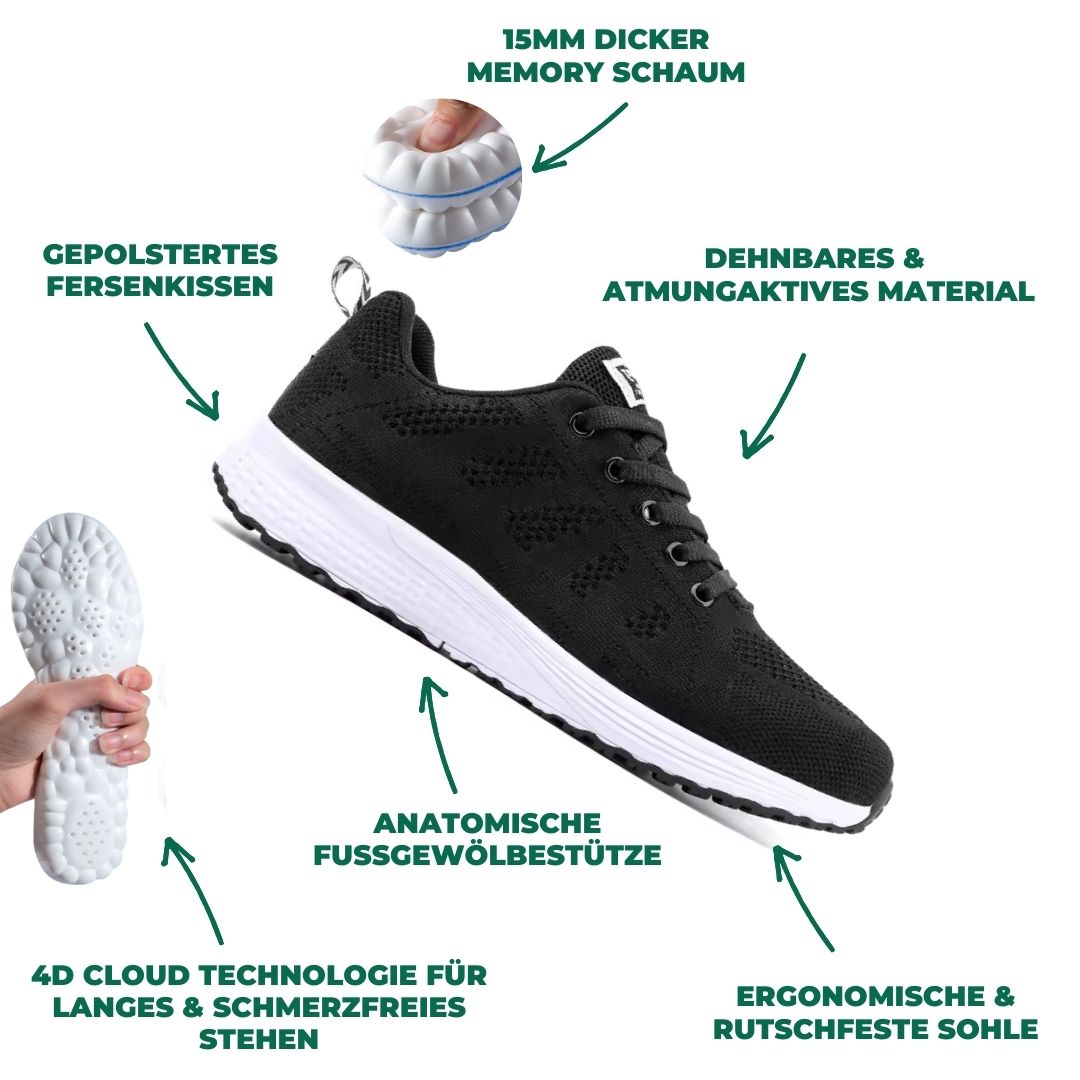Dam Träningsskor Lätta Flexibla Syntetmaterial-2