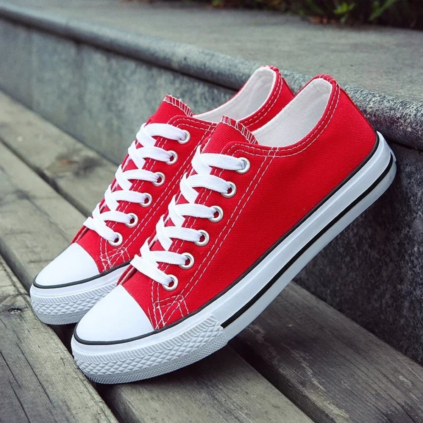 Variant image for Unisex Sneakers Två Toner Låg Axel Högkvalitetsläder-31