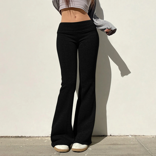 Snygga Byxor Dam Casual Vegansk Design för TrÀning och Avslappning 0