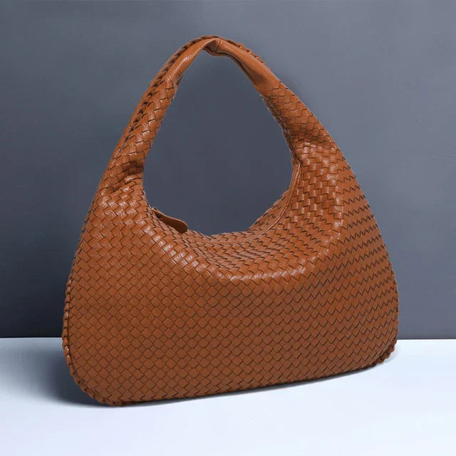 Dam Axelväska Flätad Design Hållbart Material 15
