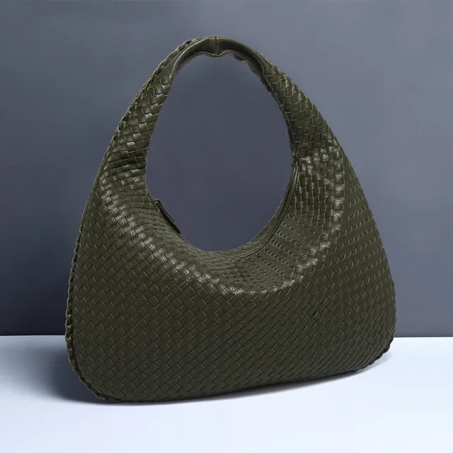 Dam Axelväska Flätad Design Hållbart Material 10