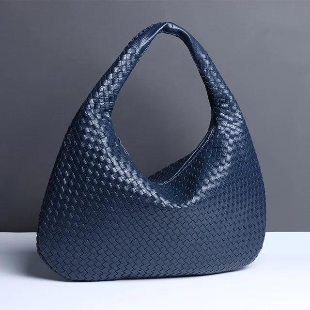 Dam Axelväska Flätad Design Hållbart Material 12