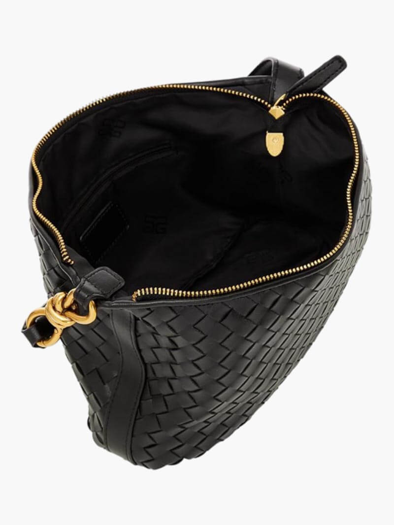 Dam Handväska Hobo Läder Chic Med Rymlig Interiör-3