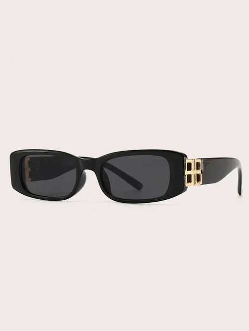 Dam Solglasögon Vintage Retro Stil Plast Metall med UV-Skydd-1