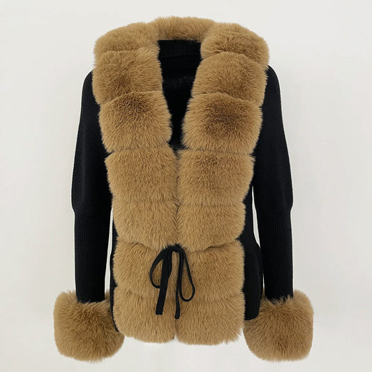 Dam Vinterjacka Med PĂ€lsfoder Elegant Design Slim Fit 1