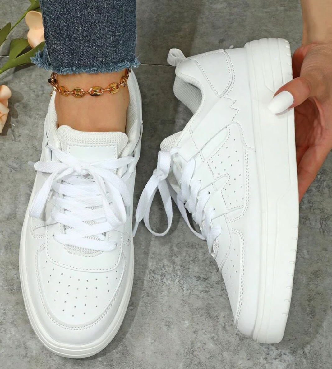 Kvinnors Chunky Sneakers Sportig Textil Sula-5