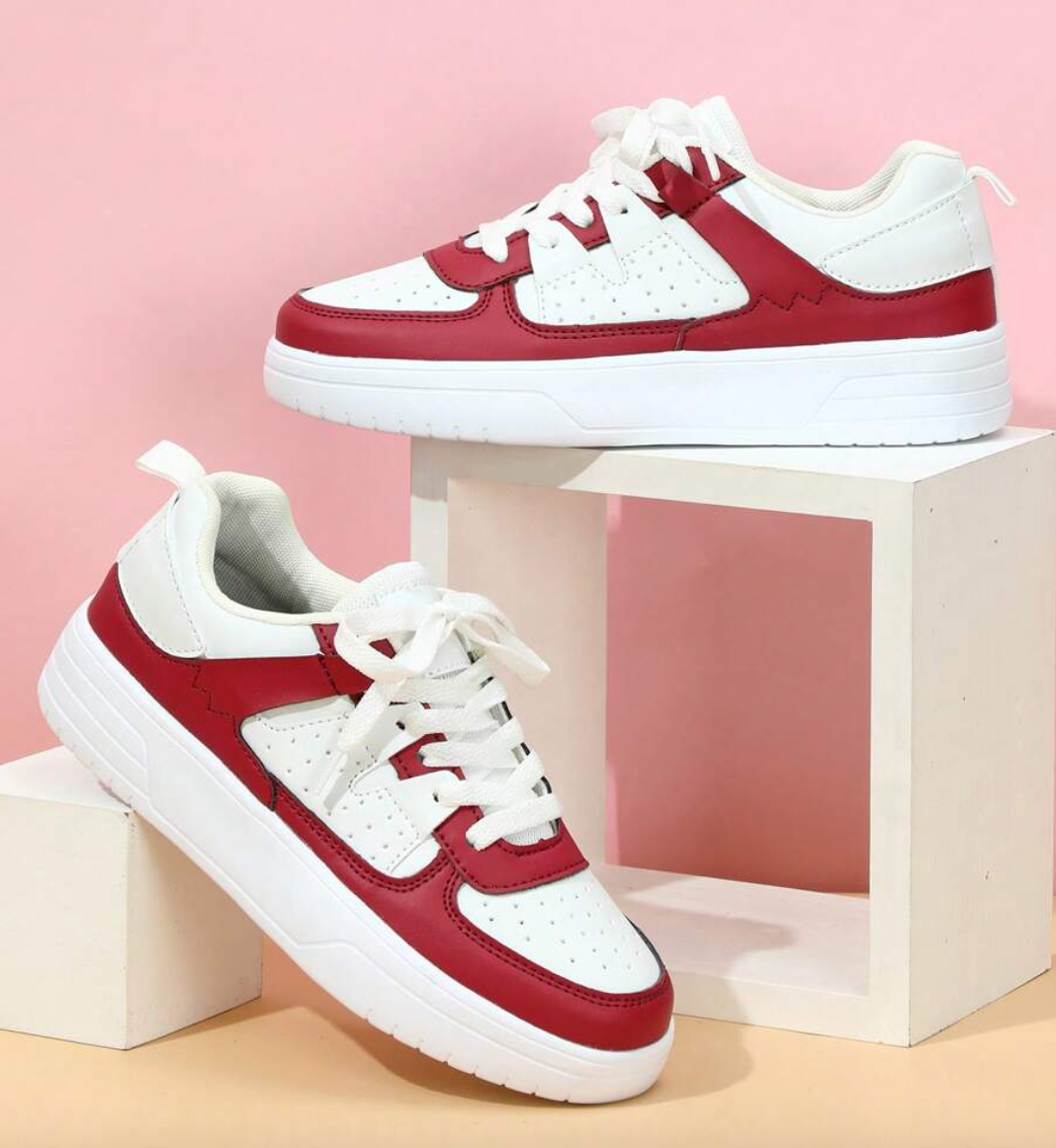 Kvinnors Chunky Sneakers Sportig Textil Sula-2