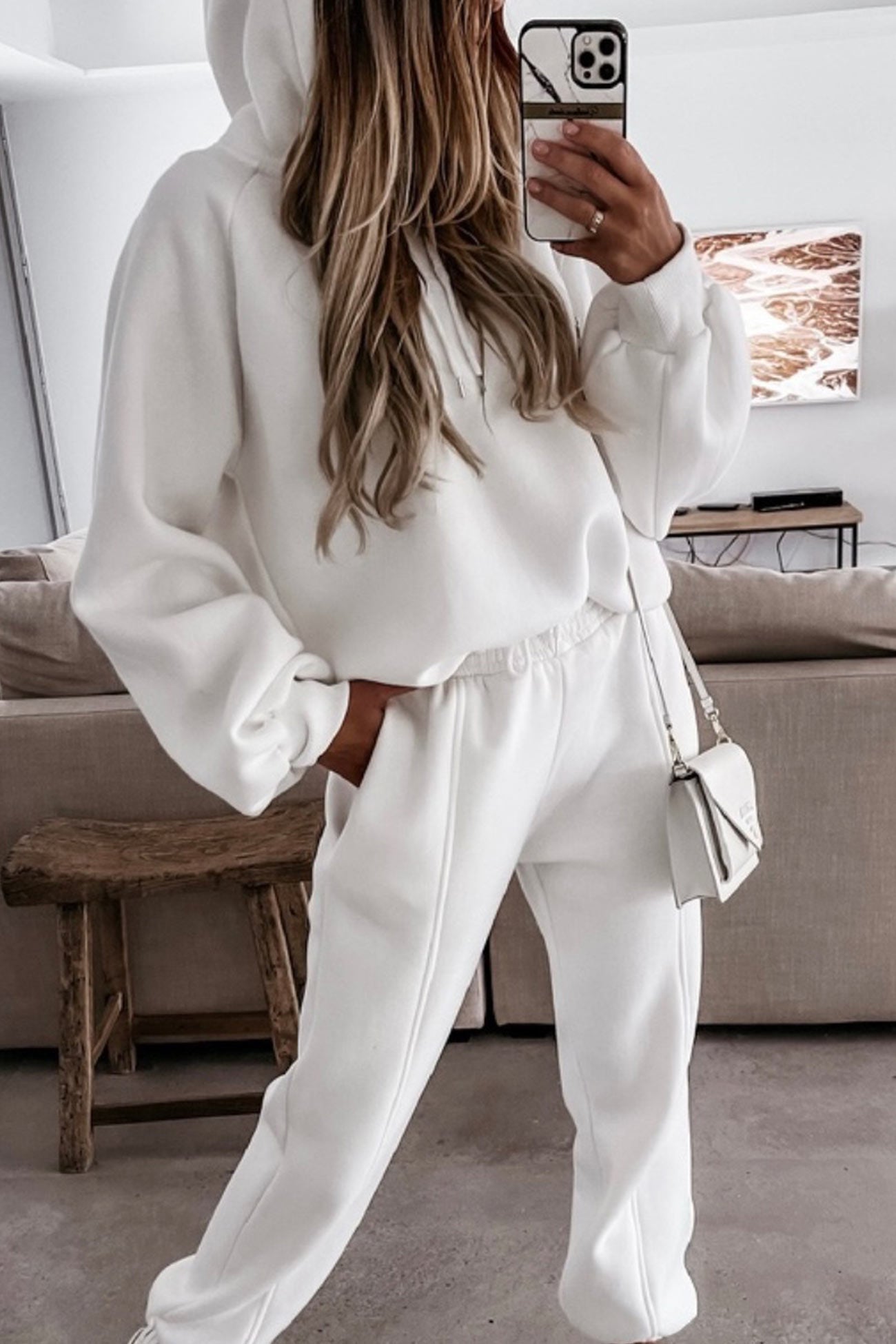 Variant image for Dam Korta Kostymer Med Huva Enfärgad Polyester-9