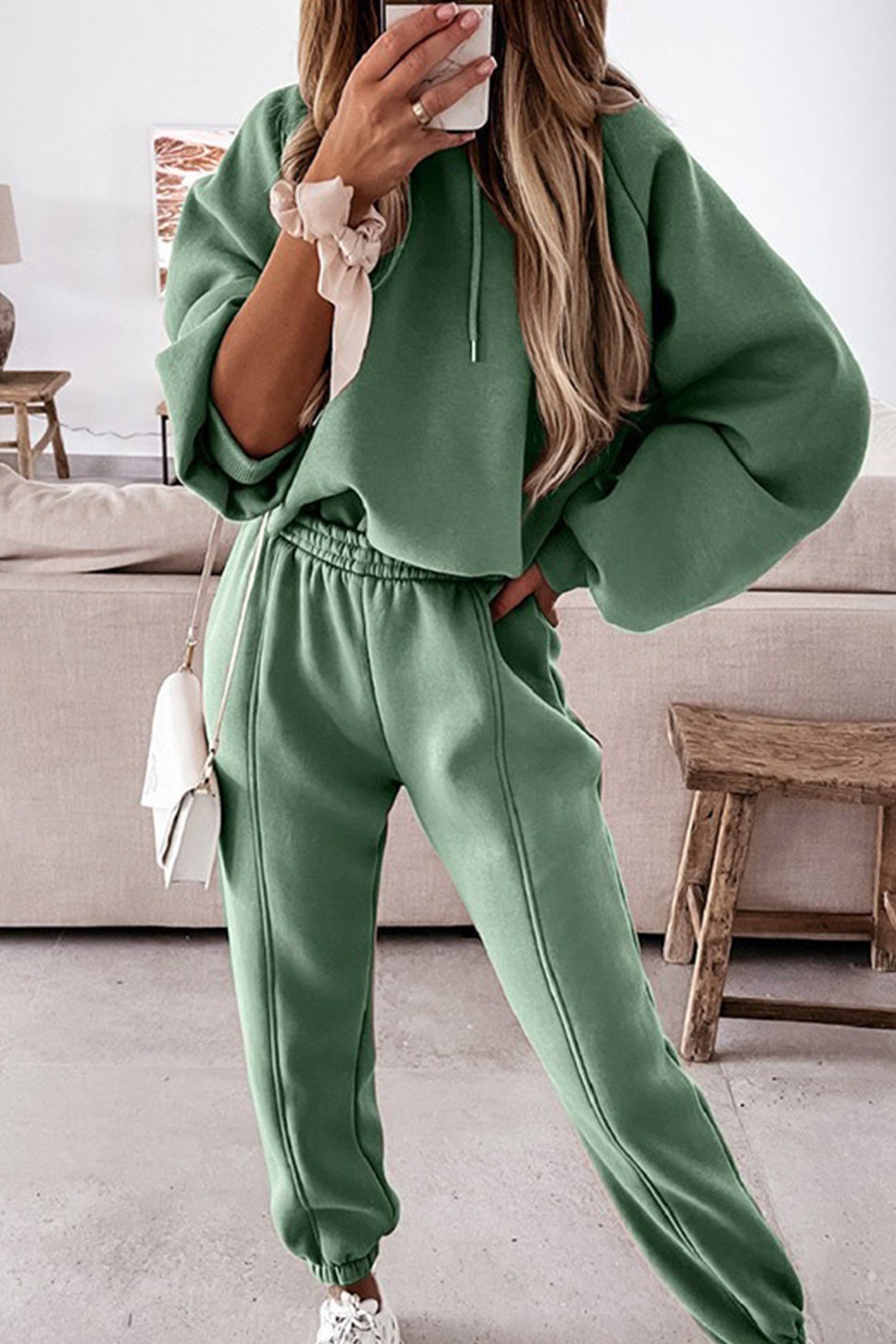 Variant image for Dam Korta Kostymer Med Huva Enfärgad Polyester-5
