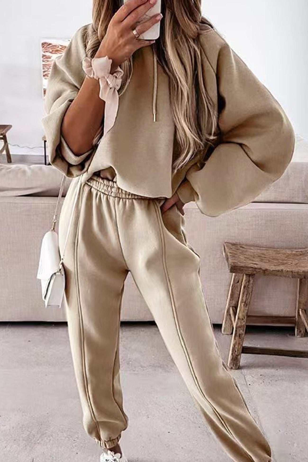 Variant image for Dam Korta Kostymer Med Huva Enfärgad Polyester-13