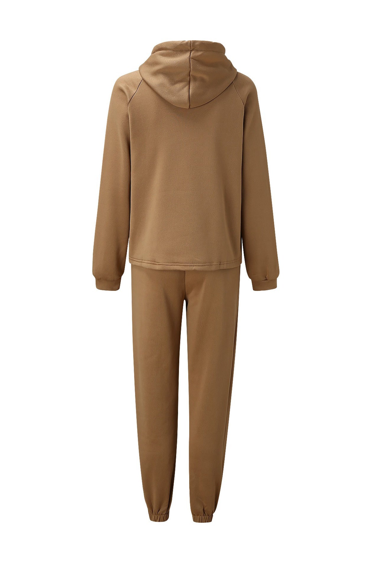Dam Korta Kostymer Med Huva Enfärgad Polyester-3