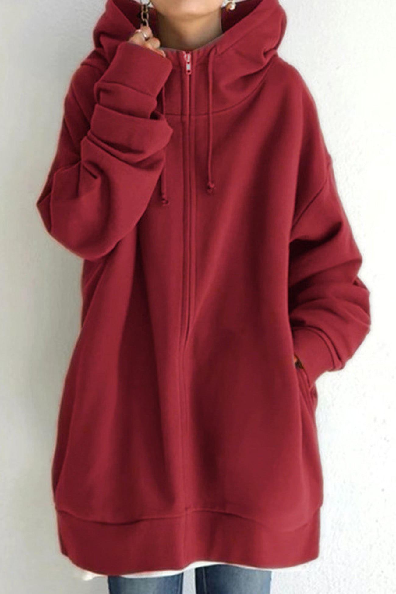 Dam Hoodie Isolerande Polyester och Bomull 12