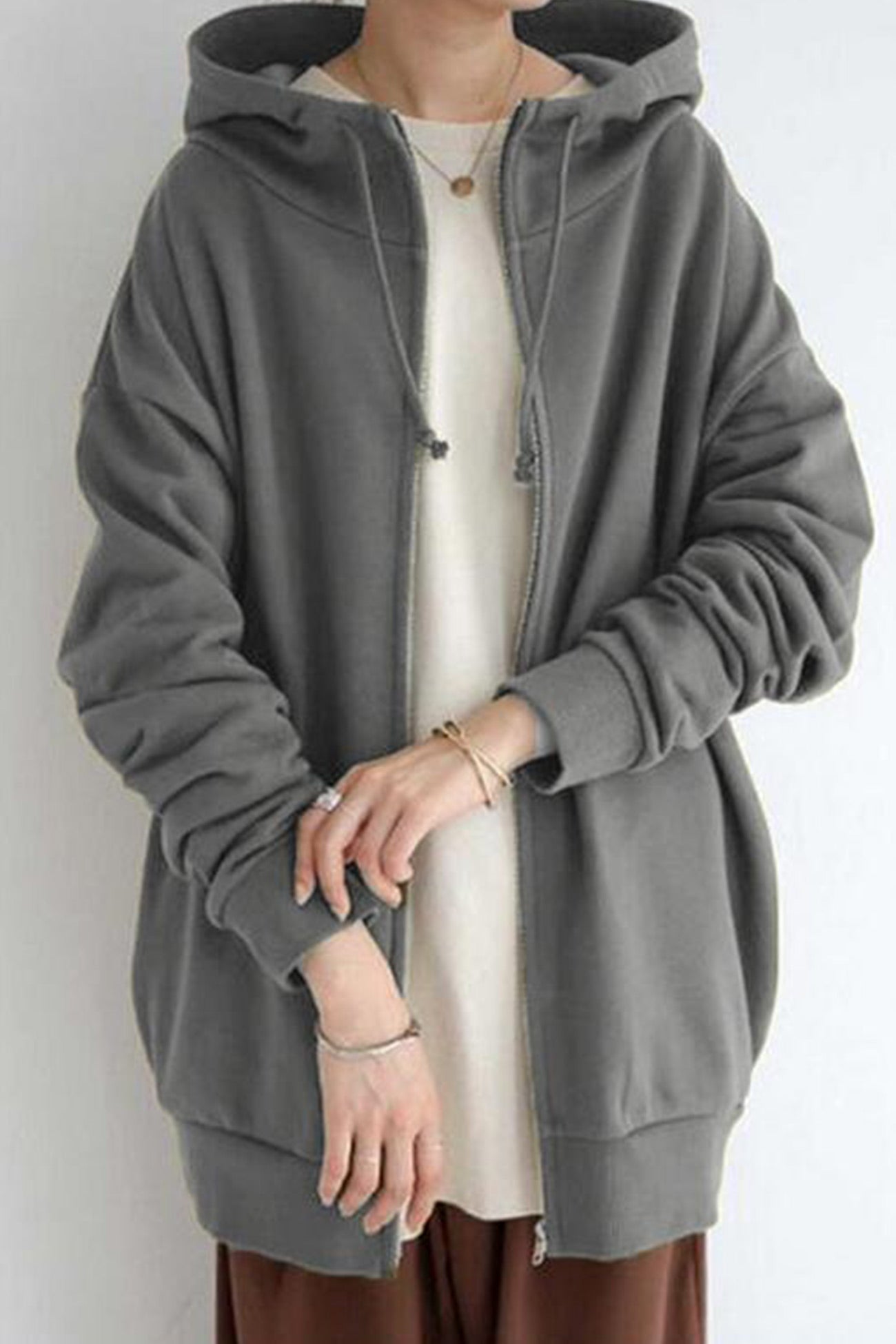 Dam Hoodie Isolerande Polyester och Bomull 14