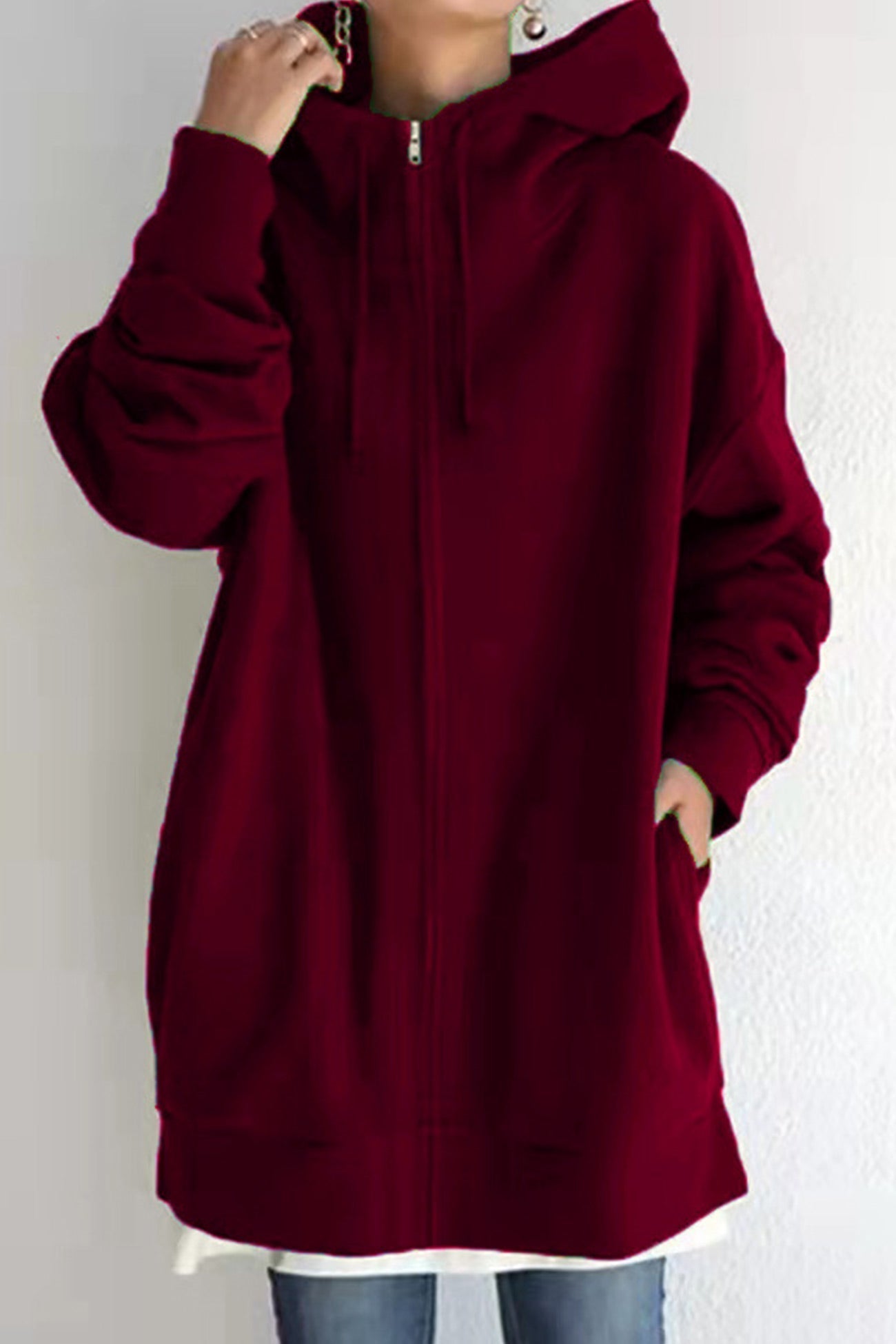 Dam Hoodie Isolerande Polyester och Bomull 16