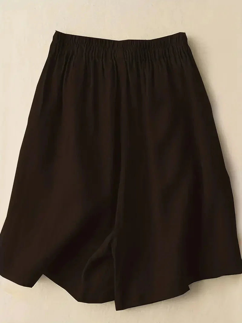 Variant image for Kvinnors Högmidjade Shorts Lätt Rayon-6