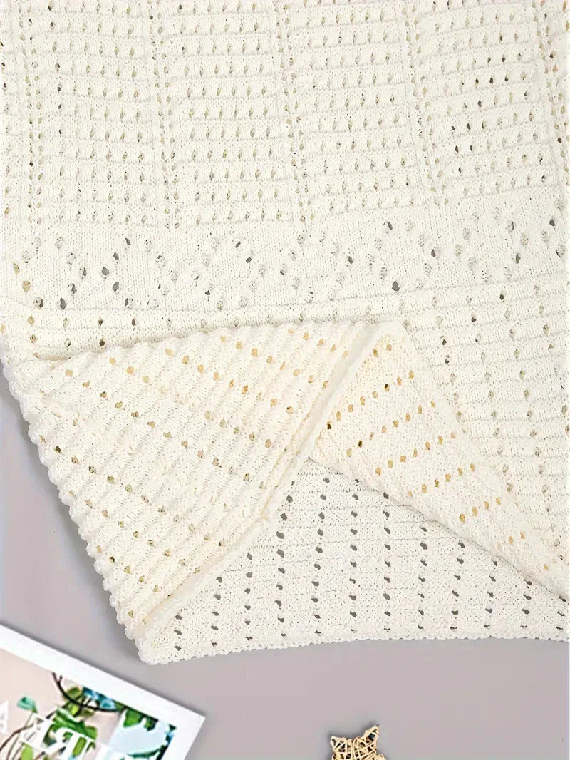 Beige Midi Klänning för Kvinnor i Löst Klippt Polyester med Blommigt Mönster – S till L 4
