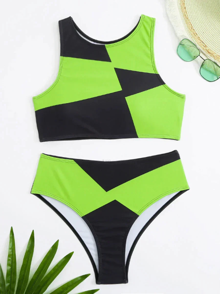 Dam Sportbikini Funktionell Design Nylon Elastan-2